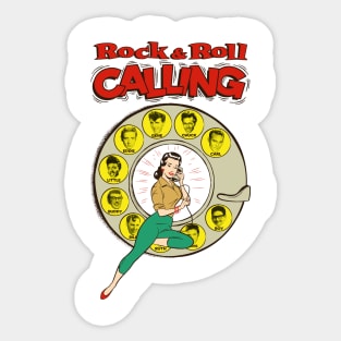 Rock&Roll Calling Sticker